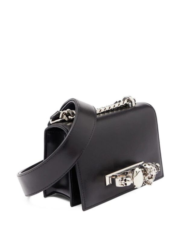 Alexander McQueen  skull-motif leather shoulder bag