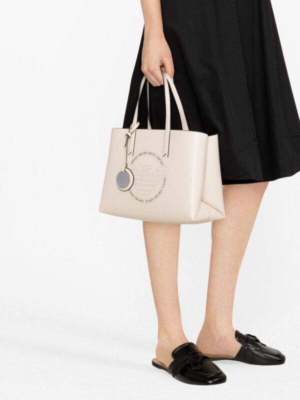 Emporio Armani perforated-logo tote bag