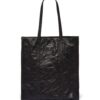 Prada medium crinkled tote bag