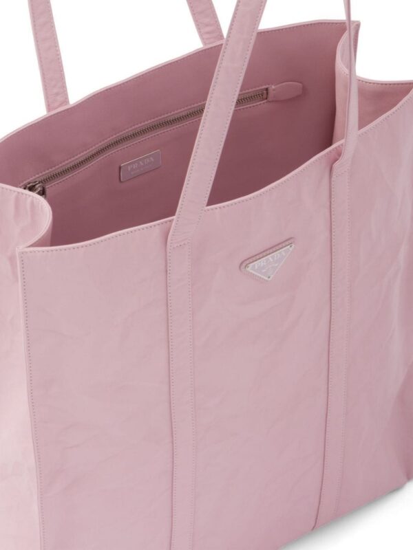 Prada medium crinkled tote bag