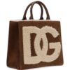 20043835_51193870_1000.jpg Dolce & Gabbana logo-embroidered shearling-detail bag