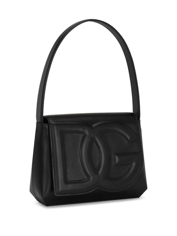 20043845_50633469_1000.jpg Dolce & Gabbana logo-embossed leather shoulder bag