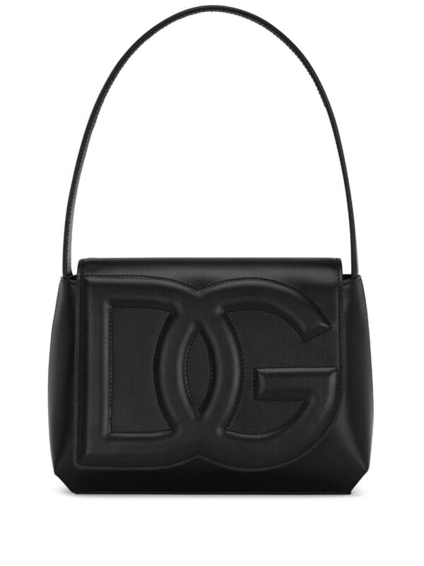 20043845_50633473_1000.jpg Dolce & Gabbana logo-embossed leather shoulder bag