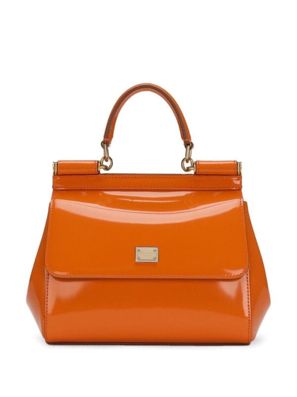 20044027_50632616_1000.jpg Dolce & Gabbana small Sicily patent-leather tote bag