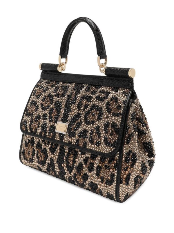 Dolce & Gabbana small Sicily crystal-embellished tote bag