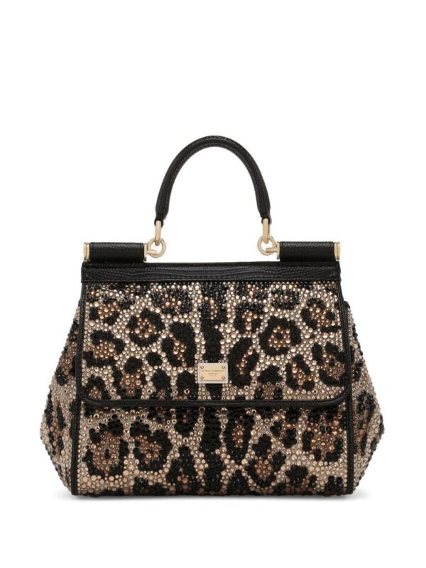 Dolce & Gabbana small Sicily crystal-embellished tote bag