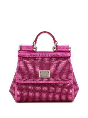 20044031_50632372_1000.jpg Dolce & Gabbana mini Sicily rhinestone-embellished tote bag