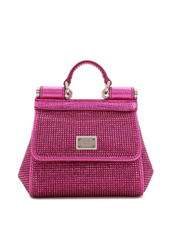 20044031_50632372_1000.jpg Dolce & Gabbana mini Sicily rhinestone-embellished tote bag