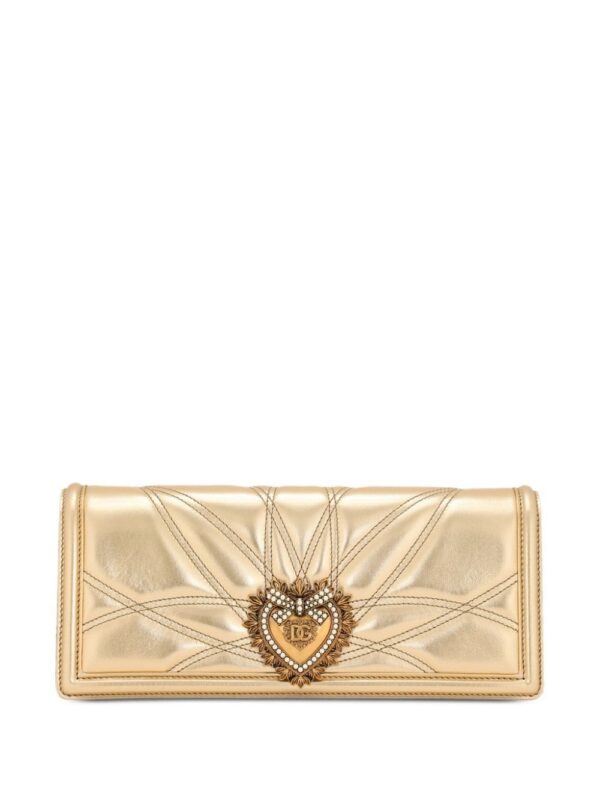 20044043_51540891_1000.jpg Dolce & Gabbana Devotion metallic-effect leather bag