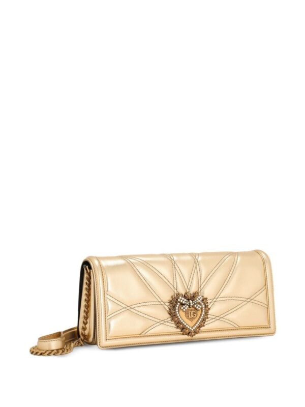 20044043_51540896_1000.jpg Dolce & Gabbana Devotion metallic-effect leather bag