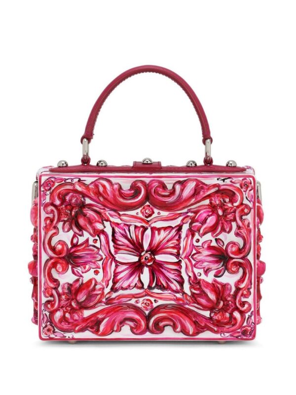 20045029_45256316_1000.jpg Dolce & Gabbana Dolce Box Majolica-print shoulder bag