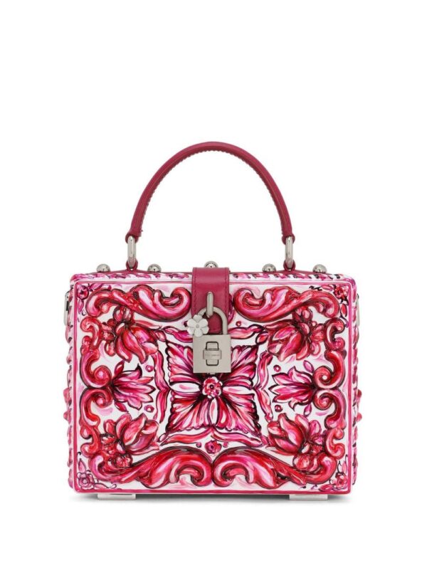 20045029_45256317_1000.jpg Dolce & Gabbana Dolce Box Majolica-print shoulder bag