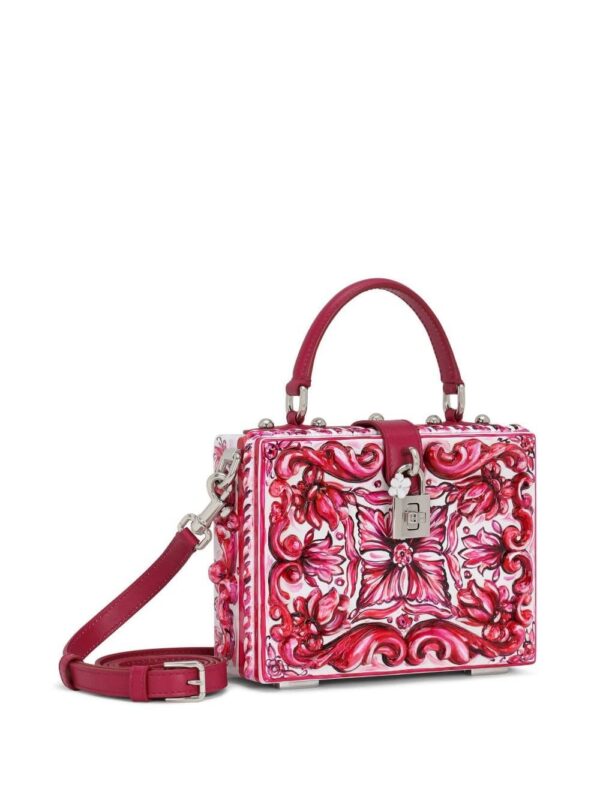 20045029_45256380_1000.jpg Dolce & Gabbana Dolce Box Majolica-print shoulder bag