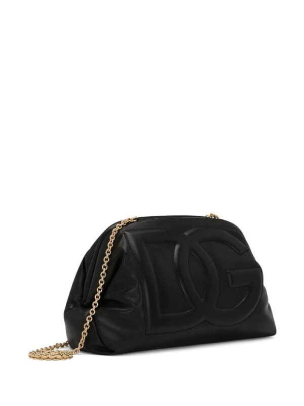20045050_51194194_1000.jpg Dolce & Gabbana logo-embossed leather clutch