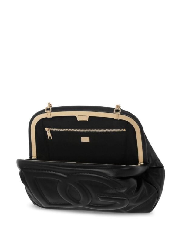 20045050_51194197_1000.jpg Dolce & Gabbana logo-embossed leather clutch