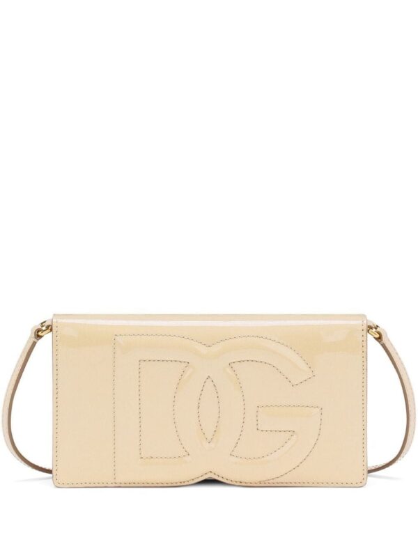 20045073_50632436_1000.jpg Dolce & Gabbana DG Logo patent-leather mini bag