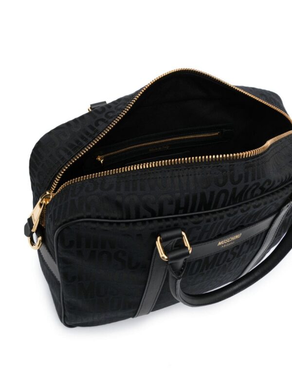 Moschino logo-print laptop bag