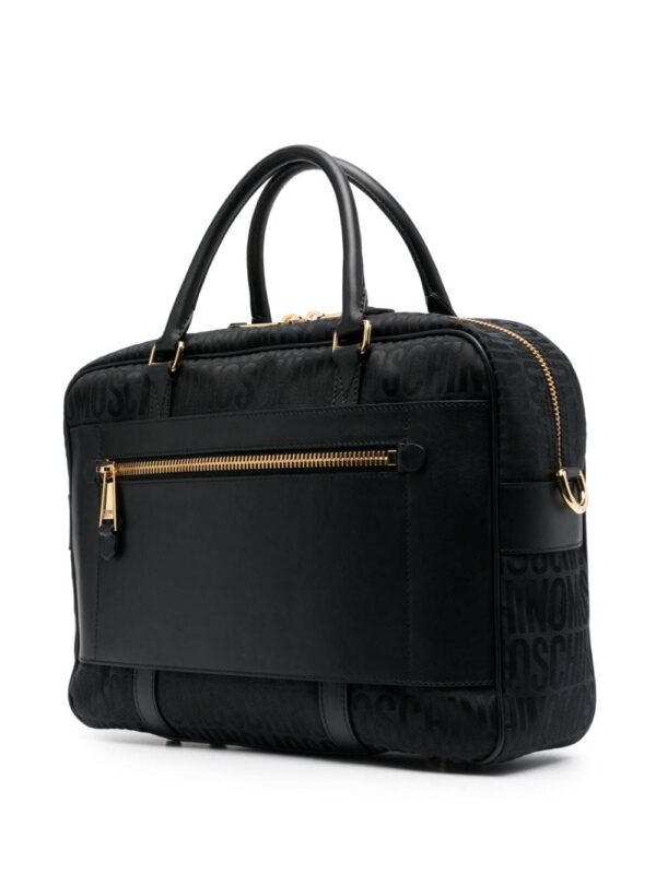 Moschino logo-print laptop bag