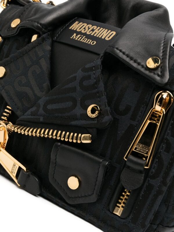 20050686_50620188_1000.jpg Moschino Biker logo-jacquard shoulder bag