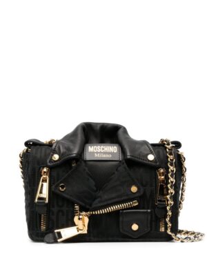 20050686_50620195_1000.jpg Moschino Biker logo-jacquard shoulder bag