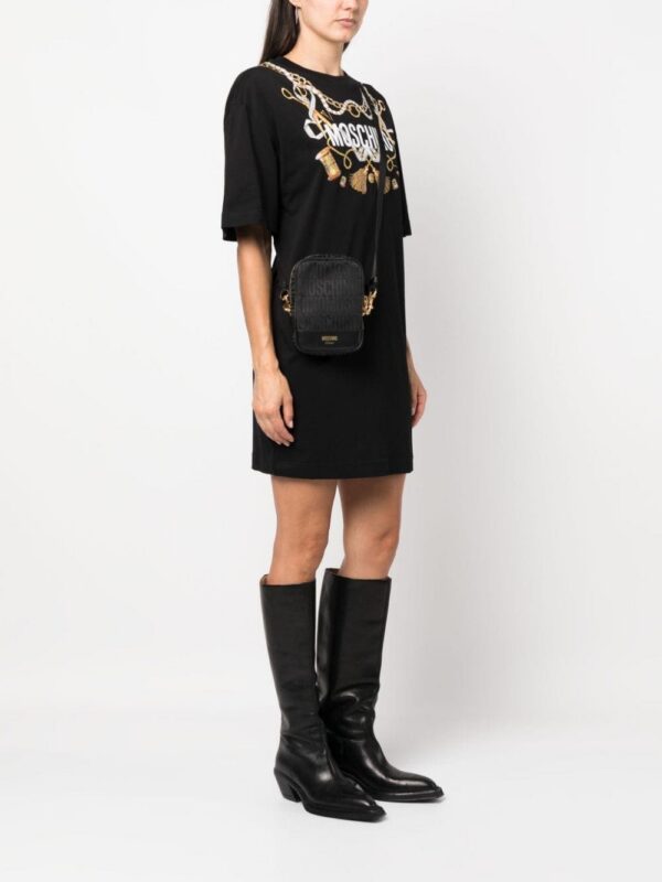 Moschino logo-print crossbody bag