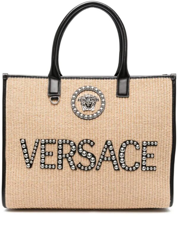 20065986_50721894_1000.jpg Versace large La Medusa embellished tote bag
