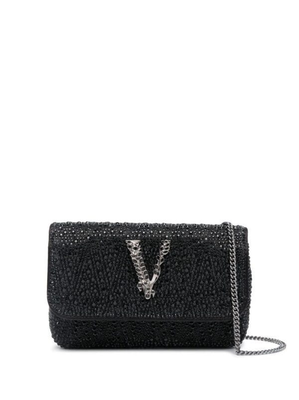 20067112_50632312_1000.jpg Versace Virtus rhinestone-embellished shoulder bag