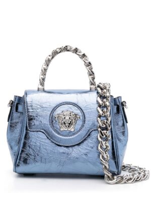 Versace small La Medusa metallic tote bag
