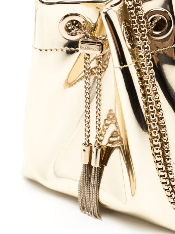20078509_45205845_1000.jpg Jimmy Choo Bon Bon metallic mini bucket bag
