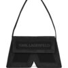 Karl Lagerfeld IKON/K suede shoulder bag