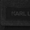 Karl Lagerfeld IKON/K suede shoulder bag