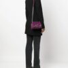 Karl Lagerfeld  logo-plaque leather shoulder bag