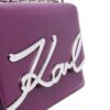 Karl Lagerfeld  logo-plaque leather shoulder bag