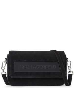 20082437_50788044_1000.jpg Karl Lagerfeld IKON/K small-flap suede shoulder bag