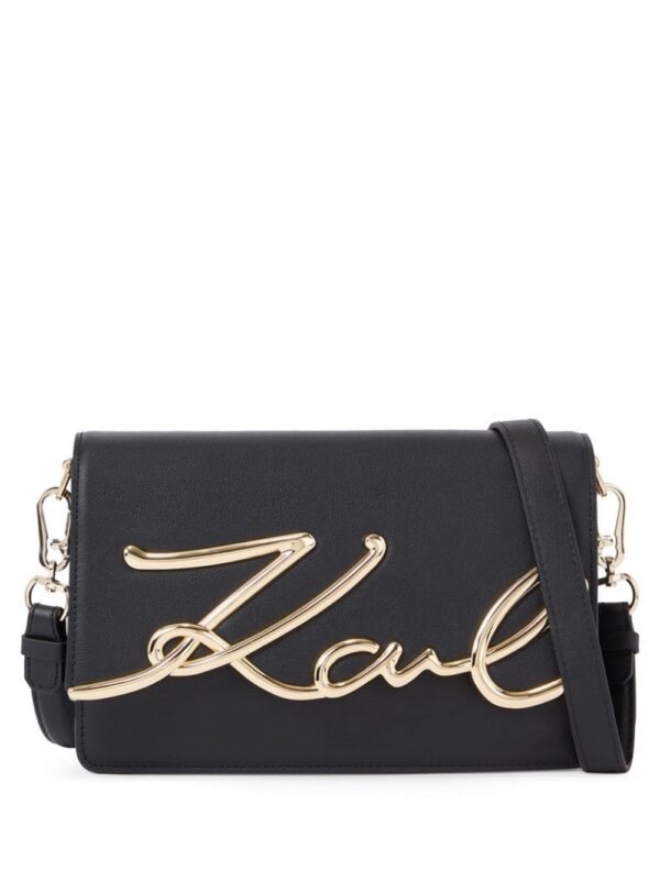 20083459_51263891_1000.jpg Karl Lagerfeld medium Signature leather shoulder bag