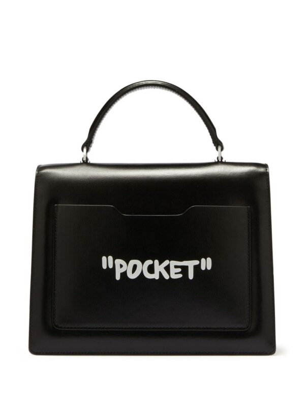 Off-White Jitney 1.4 slogan-print top-handle bag