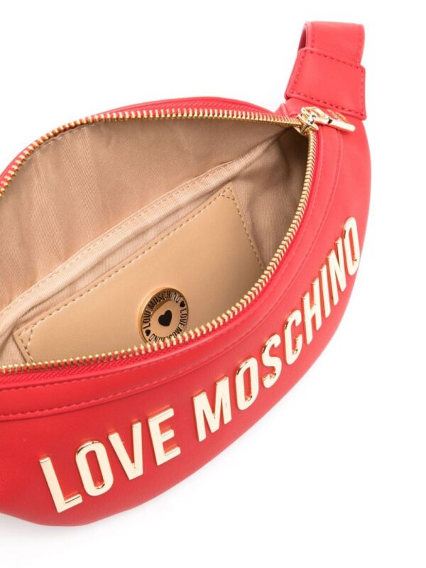 20109677_51541658_1000.jpg Love Moschino logo-lettering faux-leather belt bag