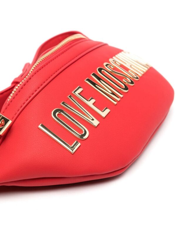 20109677_51541670_1000.jpg Love Moschino logo-lettering faux-leather belt bag
