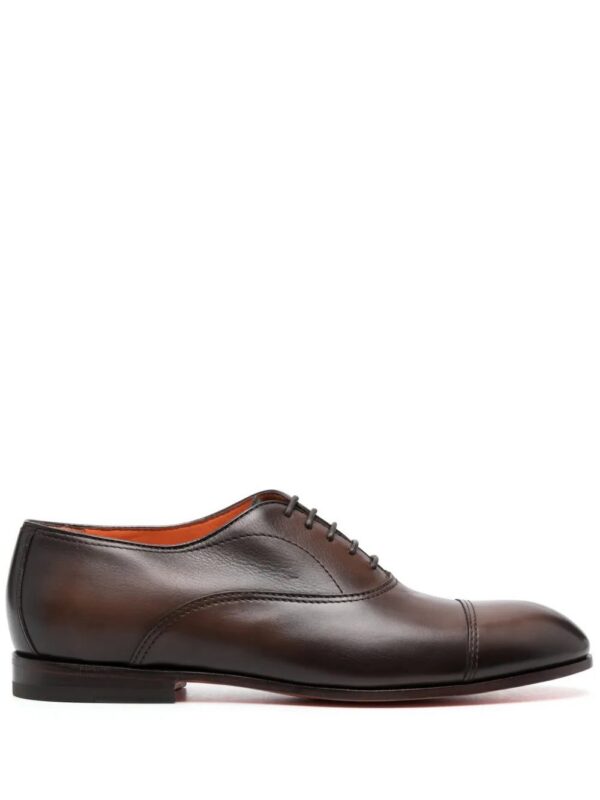 20109815_50453764_1000.jpg Santoni almond-toe leather oxford shoes