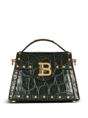 20111964_45314580_1000.jpg Balmain B-buzz crocodile-embossed shoulder bag