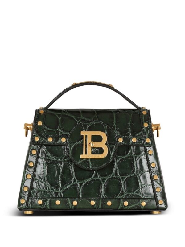 20111964_45314580_1000.jpg Balmain B-buzz crocodile-embossed shoulder bag