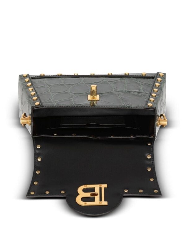 20111964_45315229_1000.jpg Balmain B-buzz crocodile-embossed shoulder bag