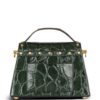 20111964_45315230_1000.jpg Balmain B-buzz crocodile-embossed shoulder bag