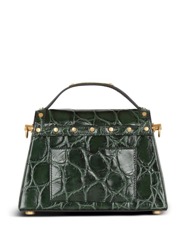 20111964_45315230_1000.jpg Balmain B-buzz crocodile-embossed shoulder bag