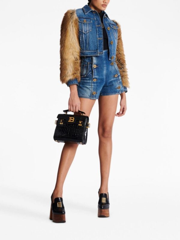 20111971_45240340_1000.jpg Balmain B-Buzz 23 crocodile-embossed tote bag