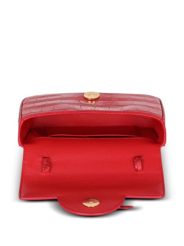 Balmain B-Buzz crocodile-effect mini bag