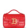 Balmain B-Buzz crocodile-effect mini bag
