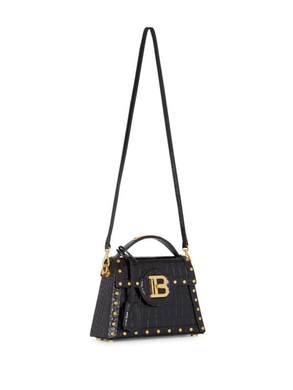 20112809_50875877_1000.jpg Balmain Bbuzz Dynastie embossed-crocodile bag