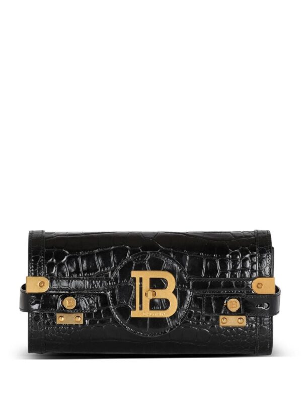 20113046_45315338_1000.jpg Balmain gold-plaque crocodile mini bag