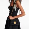 Balmain crystal embellishment shoulder bag
